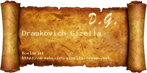 Draskovich Gizella névjegykártya