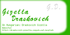 gizella draskovich business card